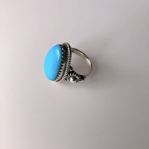 [SOLD]Vintage Sterling Turquoise Ring Size 6.5